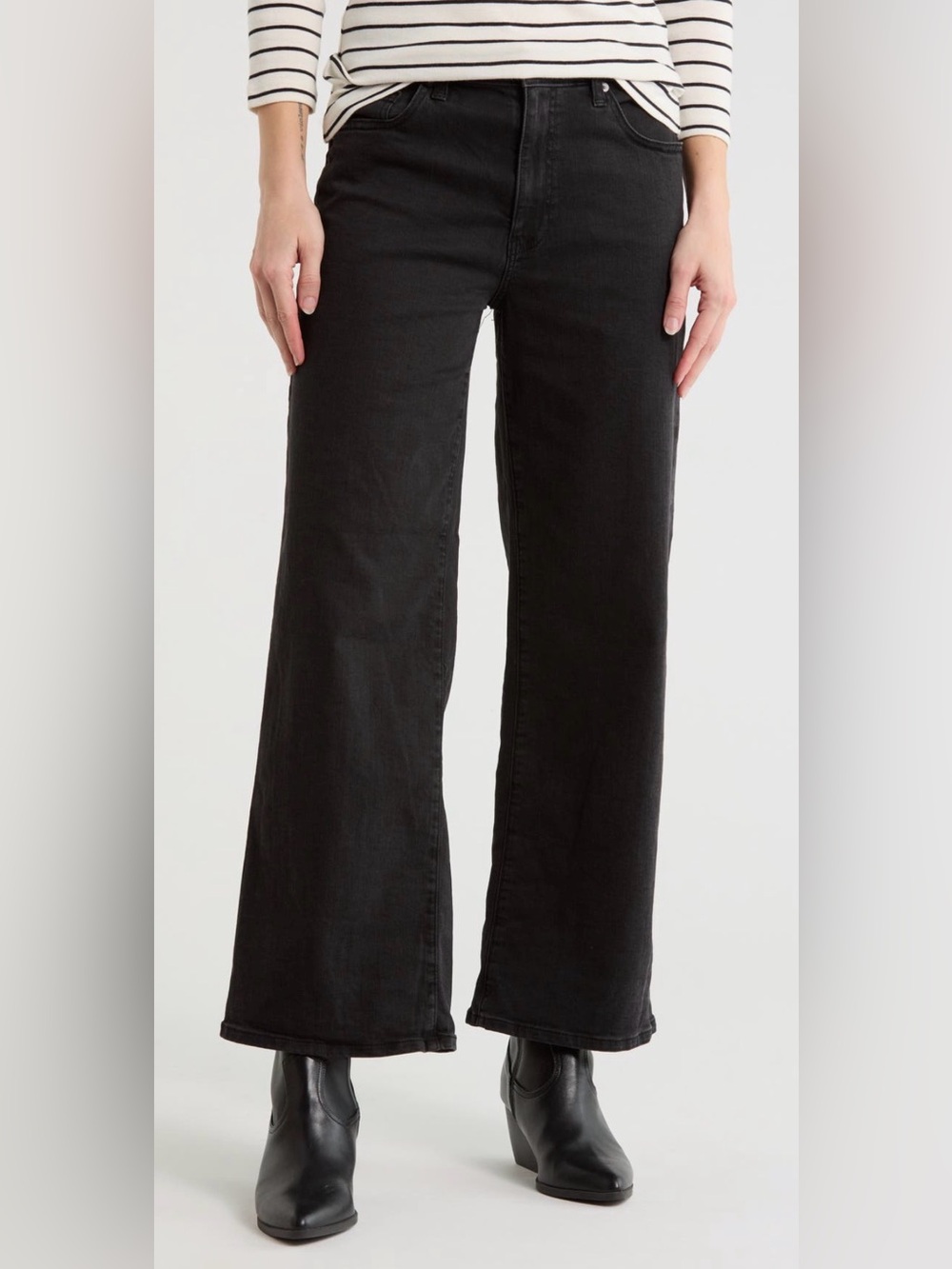 AG Mid-Rise Wide Leg Crop Jeans. Ladies 31.